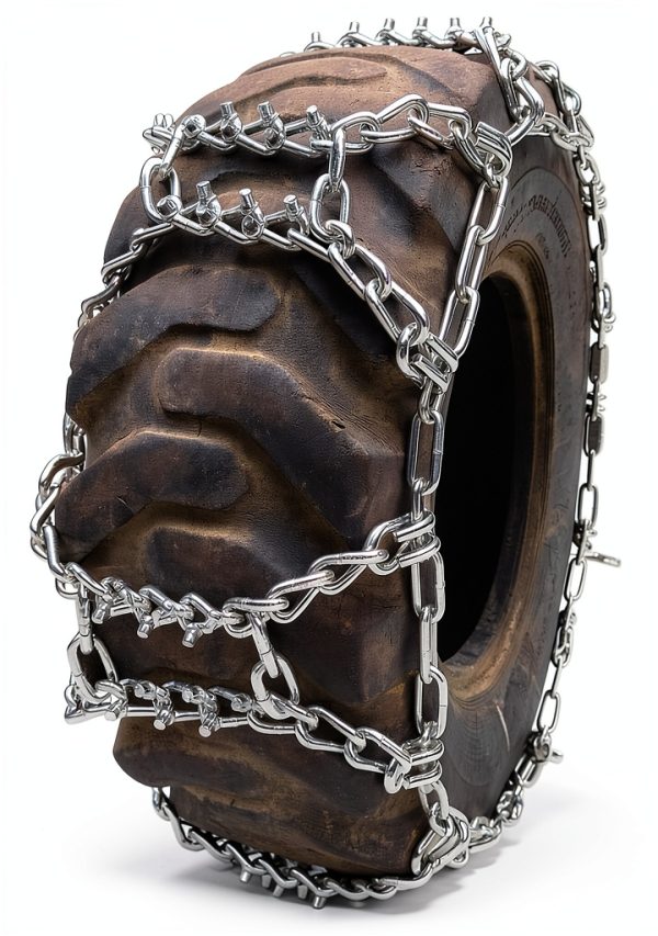 TireChain.com 271Stud-1P-202 Farm Tractor Snow Chains-1