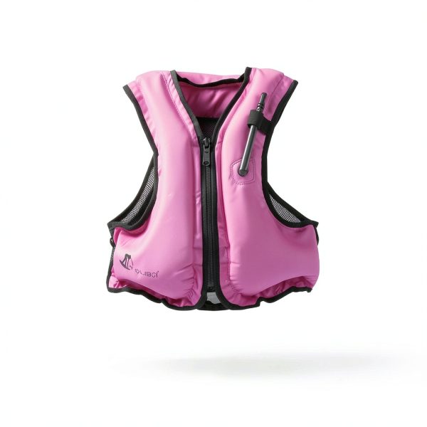 OMOUBOI Pink Inflatable Snorkel Vest Adult-5