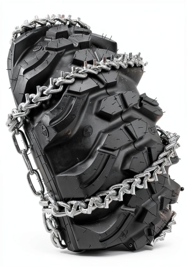 TireChain.com Carbon Steel Tractor Snow Chains Universal Fit-2
