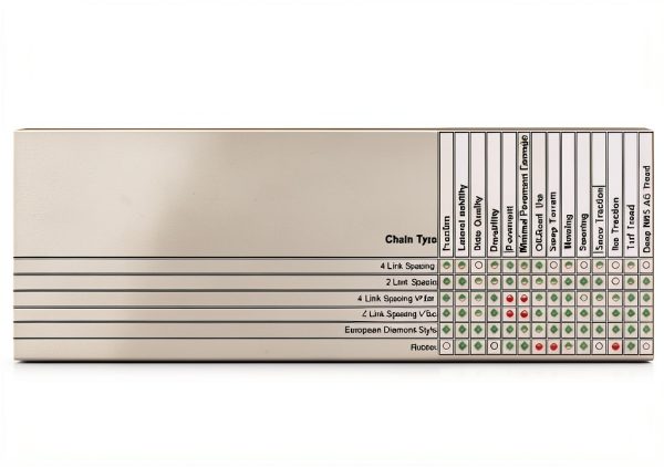 Snow Chains TireChain.com Painted 305mm Tractor-1