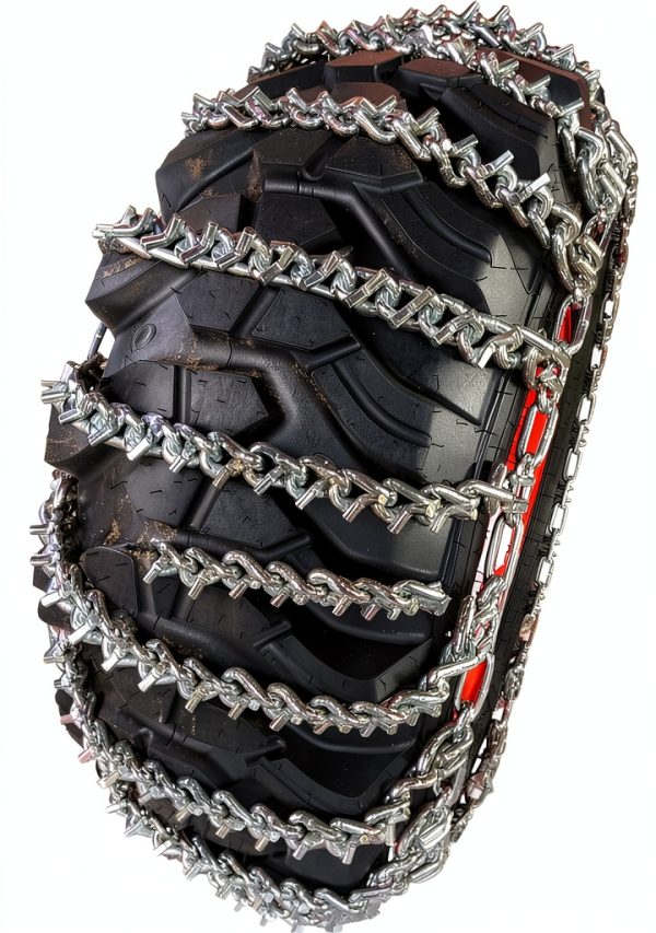 TireChain.com 2 Link Ladder Tire Chains for 16.9-24, 17.5-24-0