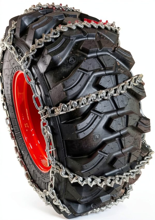 TireChain.com Carbon Steel Tractor Snow Chains Universal Fit-0