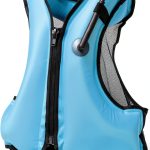 NAXER Inflatable Snorkel Vest Blue Adjustable Adult-0