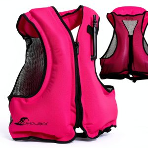 OMOUBOI Pink Inflatable Snorkel Vest Adult-0