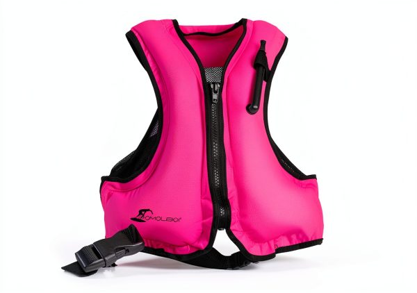 OMOUBOI Pink Inflatable Snorkel Vest Adult-2